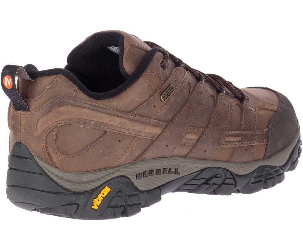 Merrell Hiking Shoes Brown - Moab 2 Prime Waterproof Wide Width - Mens 45UGVYIZW